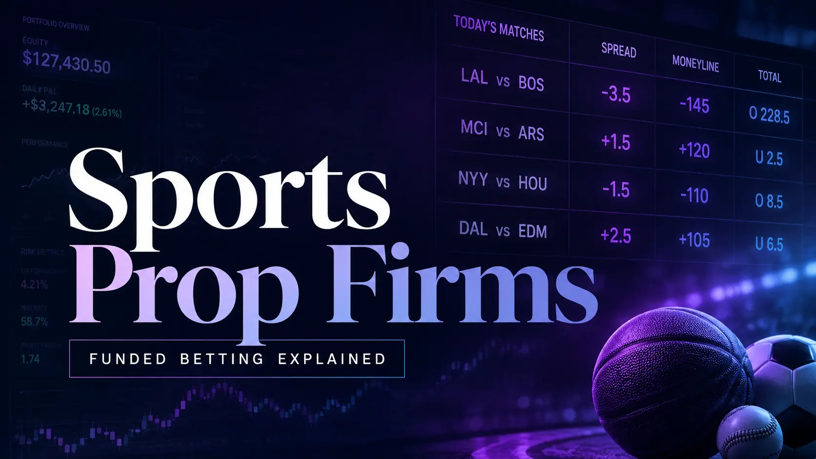 Sports Prop Firms Funded Betting Guide With Odds Dashboard